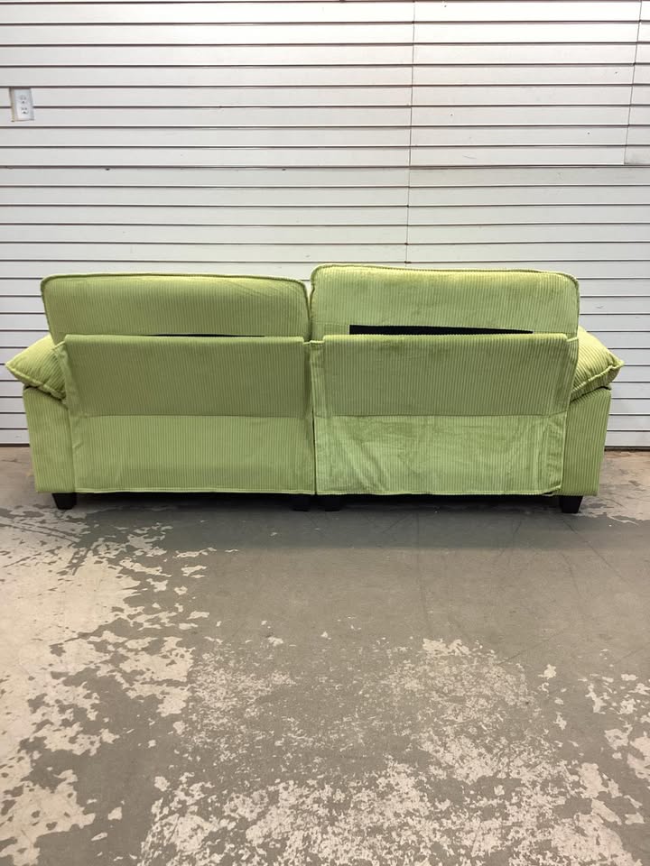 Brand New Corduroy Sofa in Green