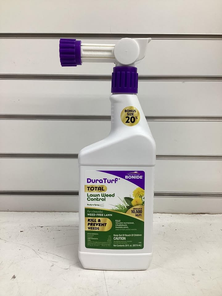 Bonide DuraTurf 29 oz Total Lawn Weed Control Ready-to-Spray, Kills and Prevents Weeds