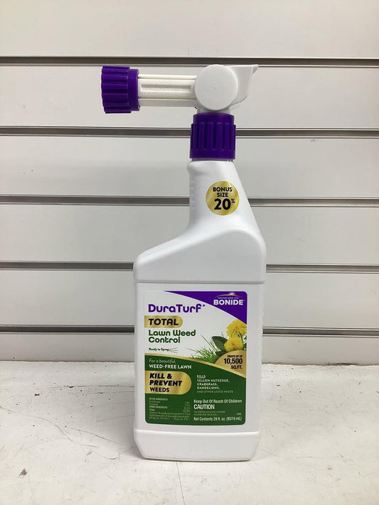 Bonide DuraTurf 29 oz Total Lawn Weed Control Ready-to-Spray, Kills and Prevents Weeds