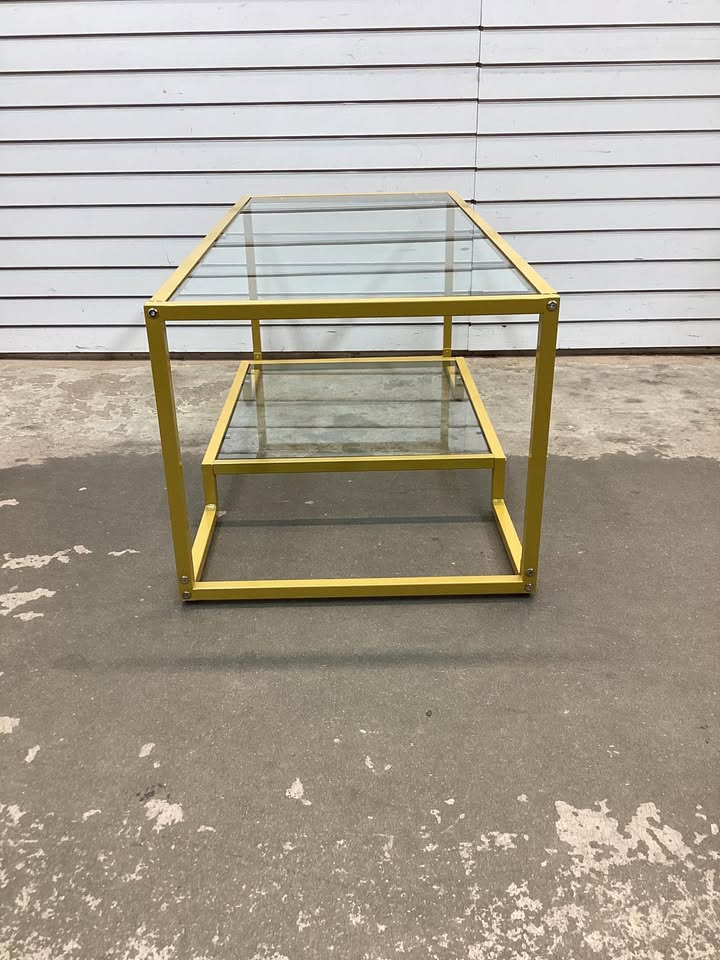 Brand New  Costway 45'' Rectangular Tempered Glass Accent Table