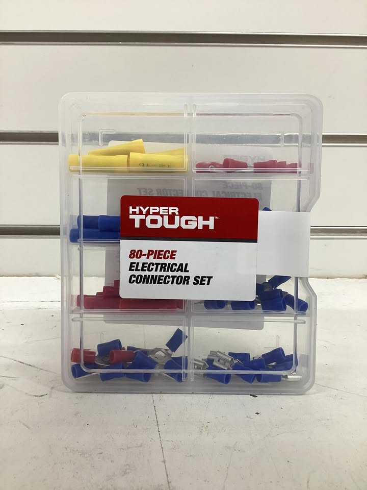 Hyper Tough 80-Piece Electrical Connector Assortment with Storage Case
