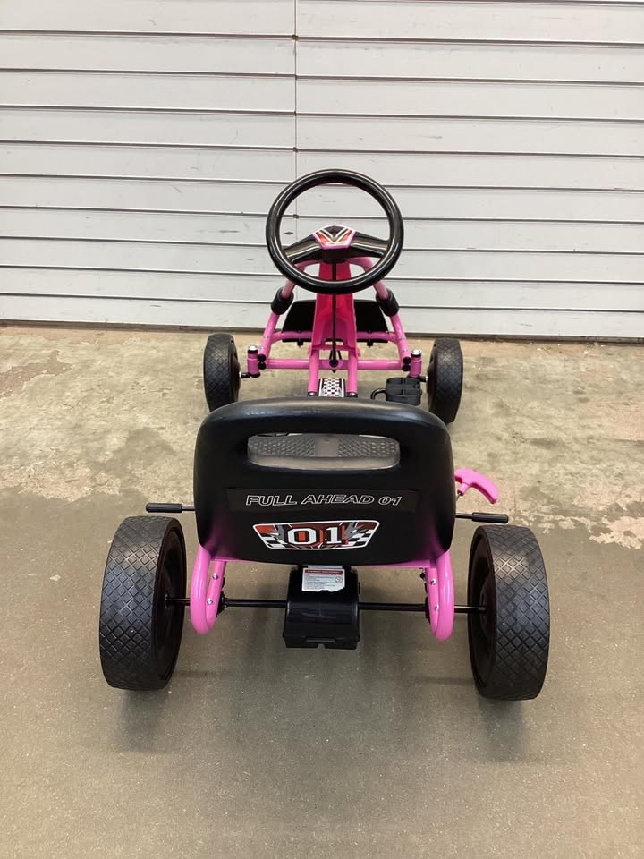 4 Wheels Kids Ride On Pedal Powered Bike Go Kart Racer Car Outdoor Play Toy