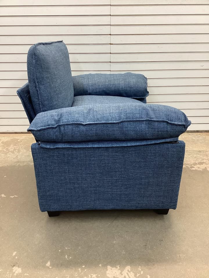 Brand New Fabric Couch Chair in Blue
