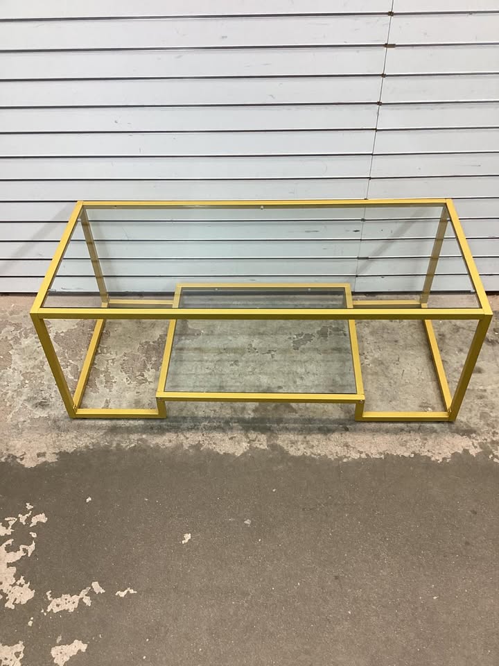 Brand New  Costway 45'' Rectangular Tempered Glass Accent Table