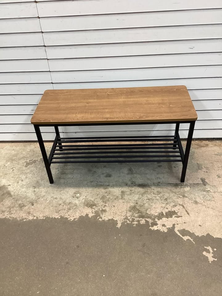 Costway4Pc Rustic Dining Table Set with 2 Chairs and Bench