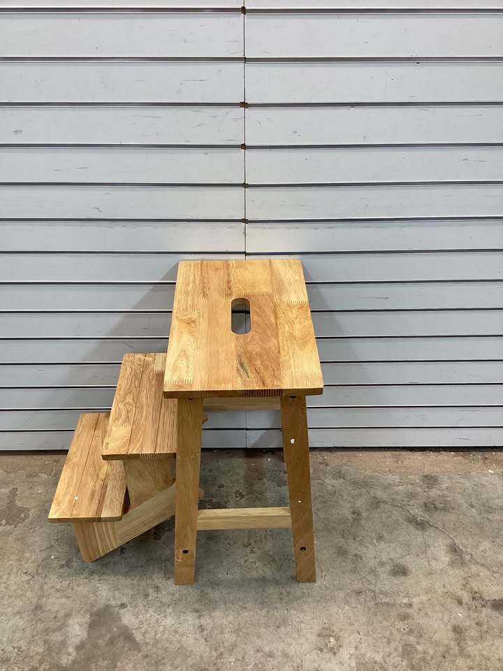 wooden Step ladder and Stool