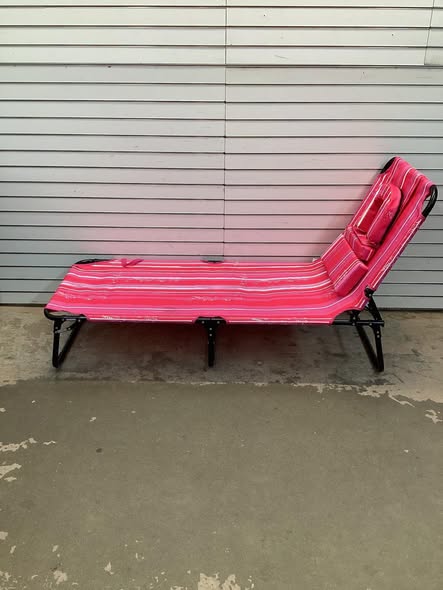 5-position Outdoor Folding Chaise Lounge Deck Chair