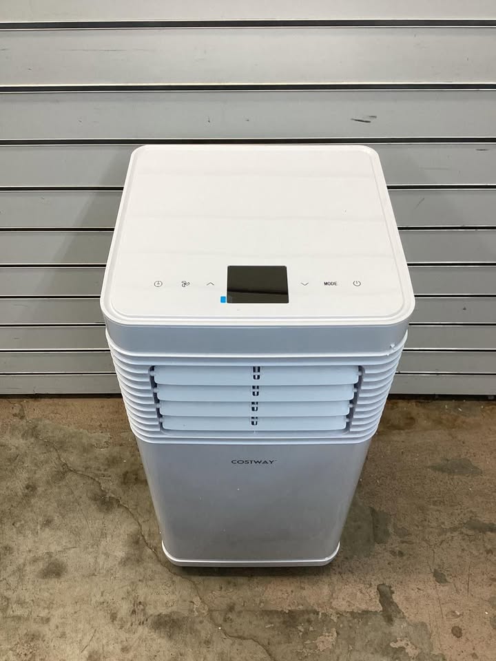 COSTWAY Portable Air Conditioner, 8000 BTU Air Conditioner with Fan & Dehumidifier, 24H Timer & Remote Control, Window Installation Kit, AC Unit Cools Rooms up to 250 Sq.Ft (8000 BTU)