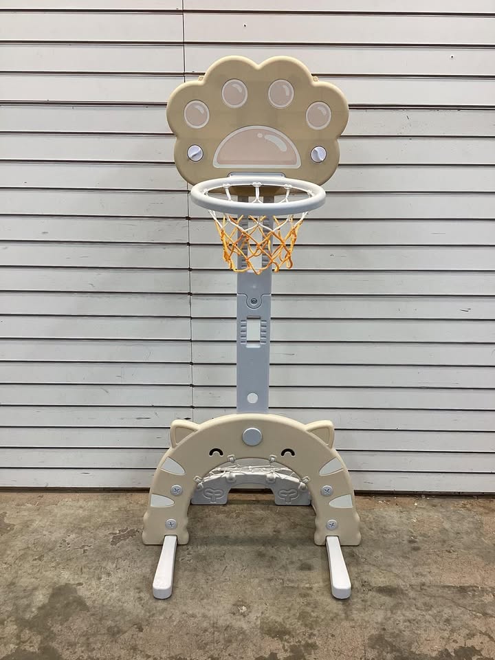 3 in 1 Kids Basketball Hoop with Basketball and Foldable Rim