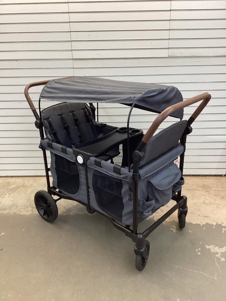 INFANS 4 Seater Wagon Stroller, All-Terrain Foldable Wagon
