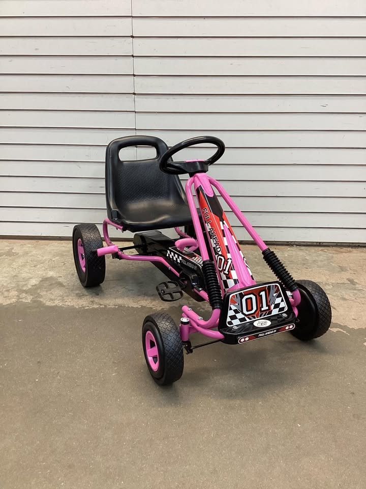 4 Wheels Kids Ride On Pedal Powered Bike Go Kart Racer Car Outdoor Play Toy