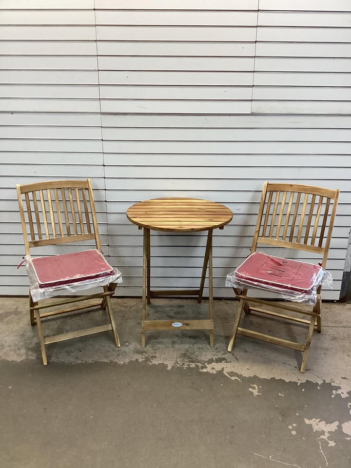 Patiojoy 3 Piece Bistro Patio Table and Chairs