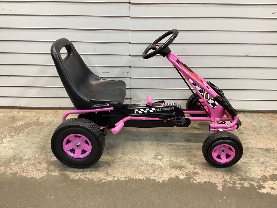 4 Wheels Kids Ride On Pedal Powered Bike Go Kart Racer Car Outdoor Play Toy