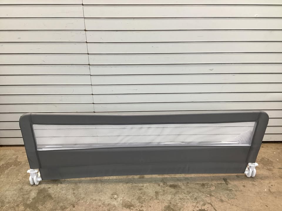 Costway Babyjoy 71" Long Bed Rail for Toddlers with Removable Cover Breathable Gray