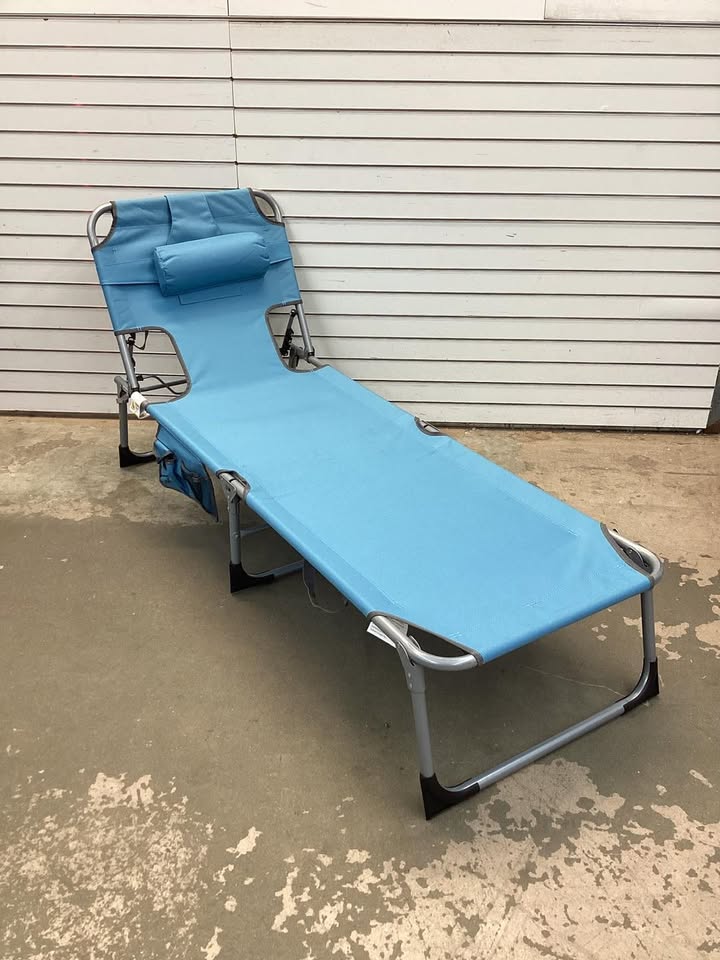 5-position Outdoor Folding Chaise Lounge Chair