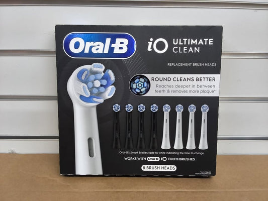 Oral-B iO Series Electric Toothbrush Replacement Brush Heads, Ultimate Clean, 8 ct.
