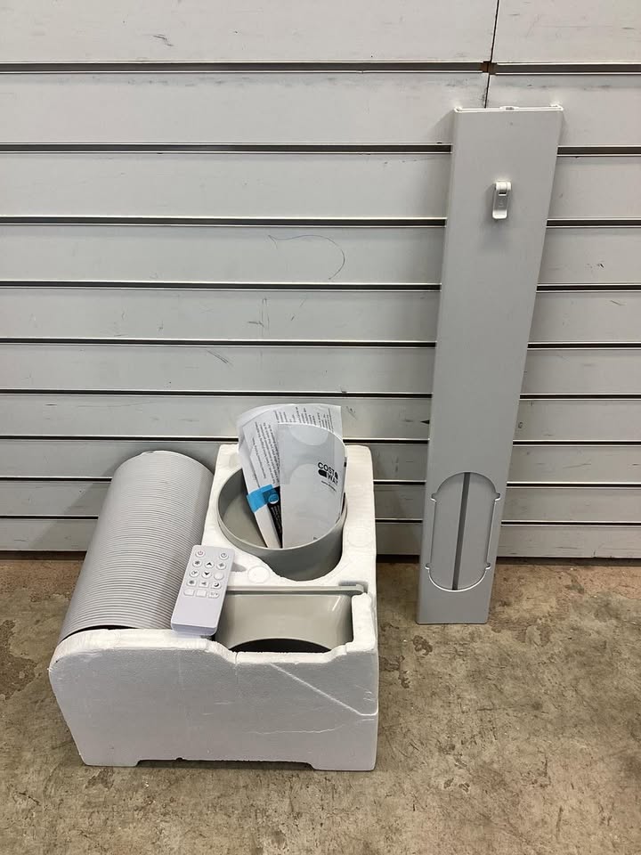 COSTWAY Portable Air Conditioner, 8000 BTU Air Conditioner with Fan & Dehumidifier, 24H Timer & Remote Control, Window Installation Kit, AC Unit Cools Rooms up to 250 Sq.Ft (8000 BTU)