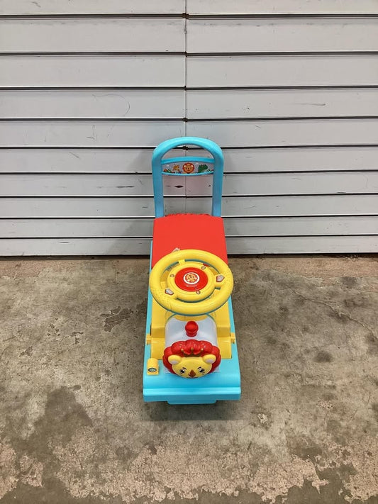 Costway 6V Electric Kids Ride On Toy Train with 16 Pieces Tracks