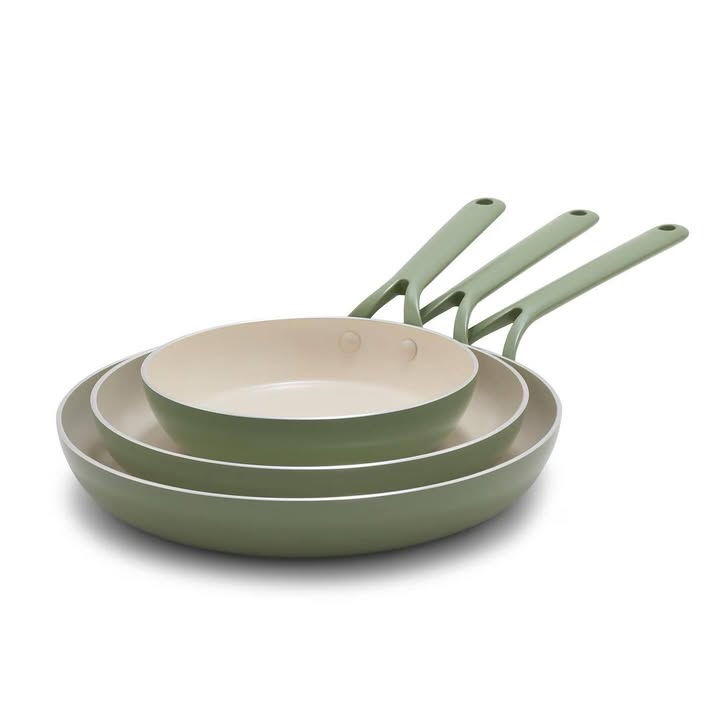 GreenPan Alto 8", 10" & 12" Ceramic Nonstick Fry Pan Set, 3-Pack