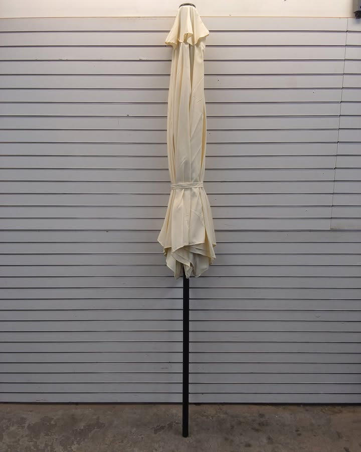 Outdoor Steel Market Patio Umbrella Decoration w/ Tilt, Crank Lift - 10ft