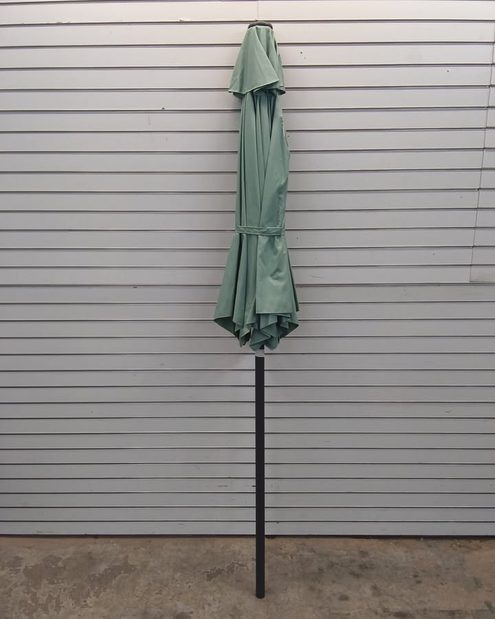Outdoor Market Patio Umbrella w/ Push Button Tilt, Crank Lift - 7.5ft