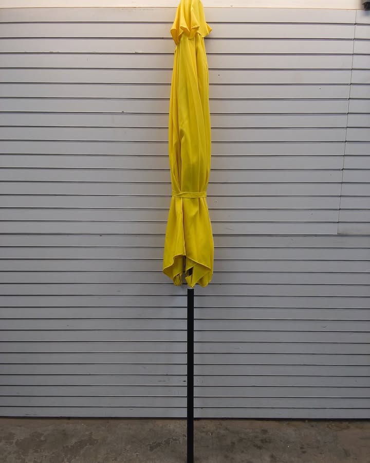Outdoor Steel Market Patio Umbrella Decoration w/ Tilt, Crank Lift - 10ft