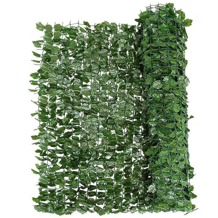 Volenca 40 x 90in Faux Ivy Leaf Privacy Fence Artificial Greenery Screen for Porch Deck