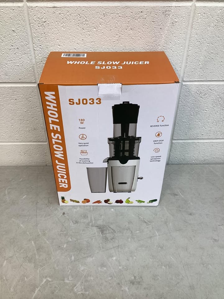 Band New SUGIFT Slow Masticating Juicer with 3.2" Feed Chute, 40oz Cold Press Juicer Machine - Black