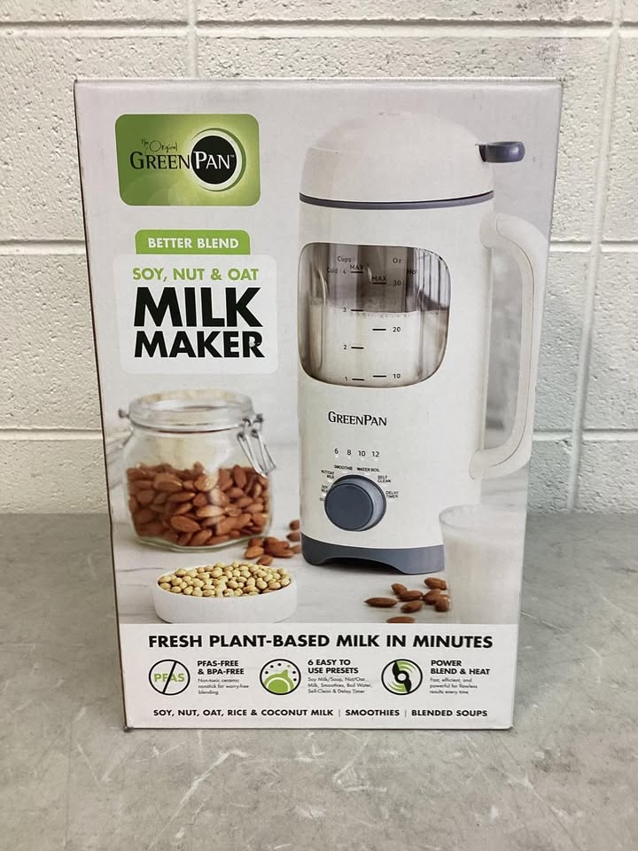 Lightly Used GreenPan Better Blend Soy, Nut & Oat Milk Maker
