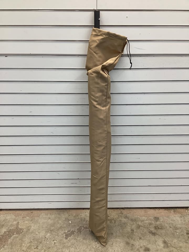 7.5' Round Outdoor Patio Umbrella Peach Salmon Tempera Fabric
