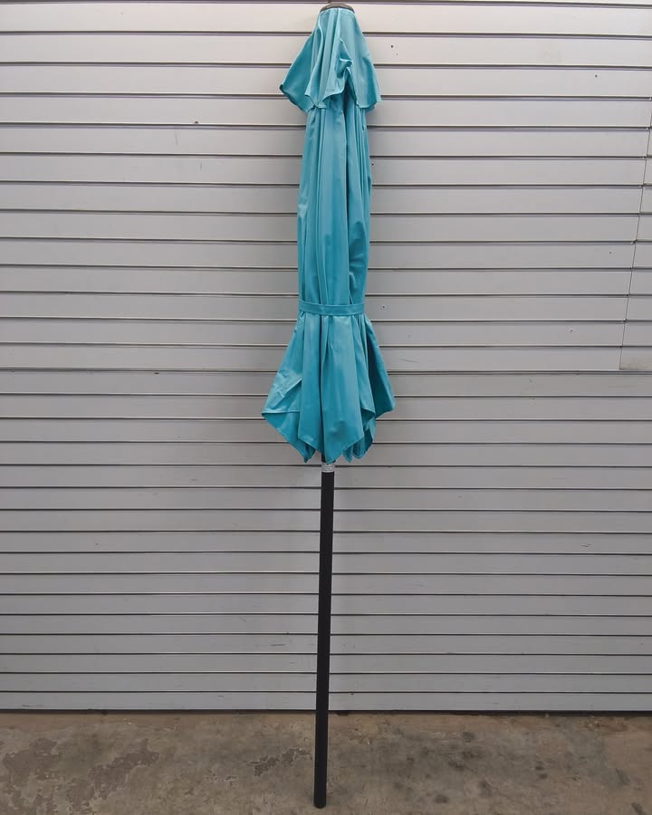 Outdoor Market Patio Umbrella w/ Push Button Tilt, Crank Lift - 7.5ft