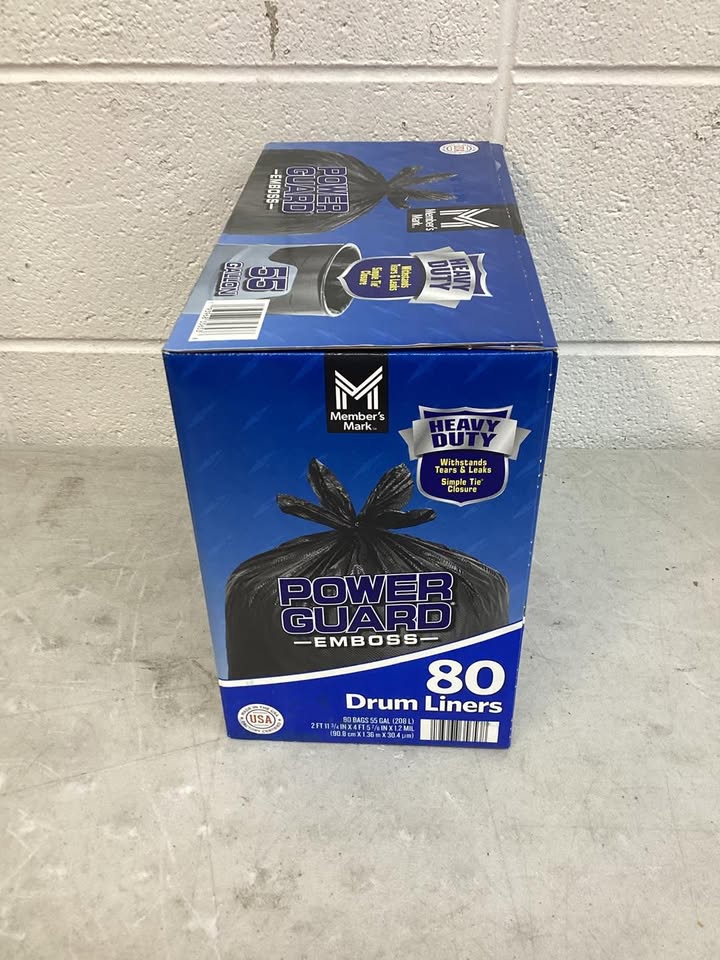Member's Mark Heavy Duty 55-Gallon Drum Liner Trash Bags, 80 ct.