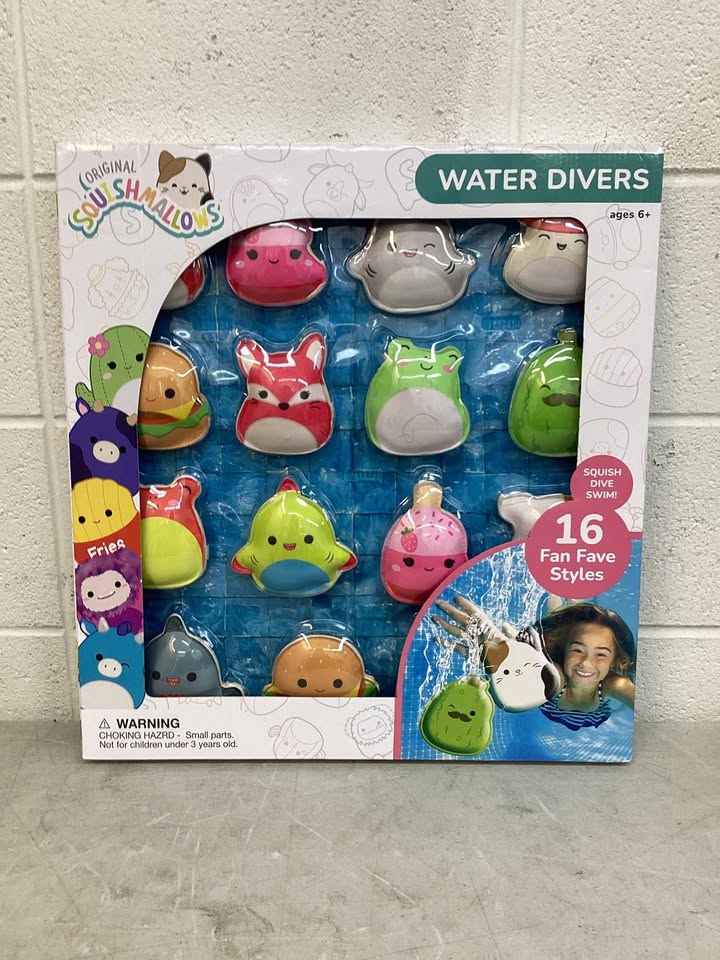BigMouth Squishmallows Dive Toy Set, 16 pcs