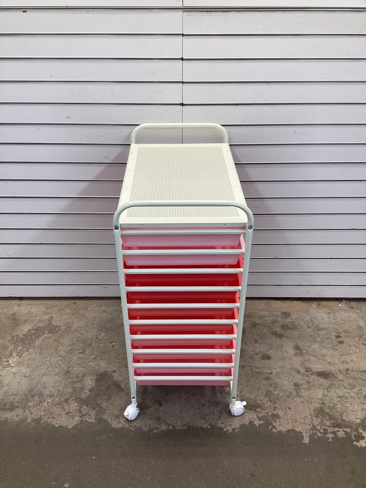Costway 20 Drawers Rolling Storage Cart Studio Organizer