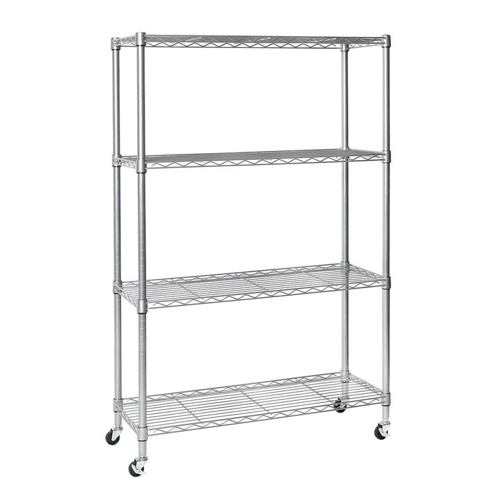 Seville Classics 4-Tier Steel Wire Shelving