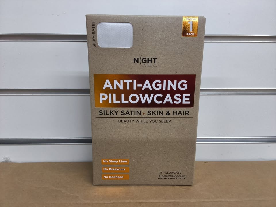 NIGHT Anti-Aging Satin Pillowcase, White