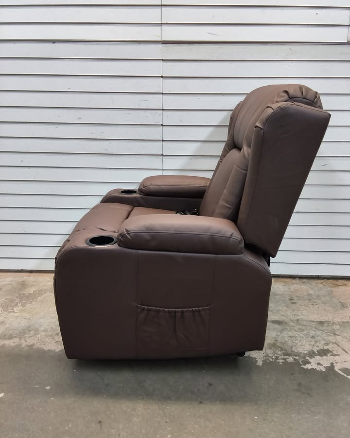Electric Power Lift Recliner Massage Chair w/ Heat, USB Port, Cupholders