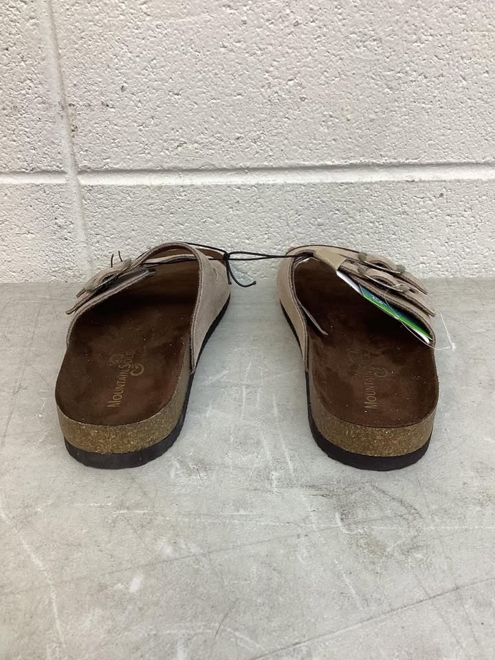 Mountain Sole Women's Double Buckle Leather Footbed Sandal Size 7