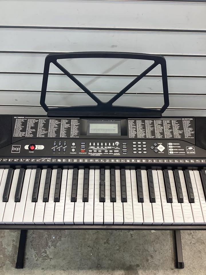 61-Key Beginners Electronic Keyboard Piano Set w/ Lighted Keys, Headphones