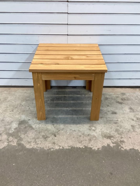 Costway Wooden Square Patio Coffee Bistro Table