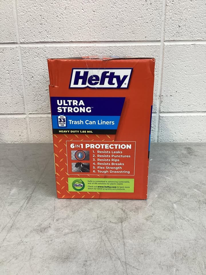Hefty Ultra Strong Drawstring Trash Bags, Unscented 33 gal., 90 ct.