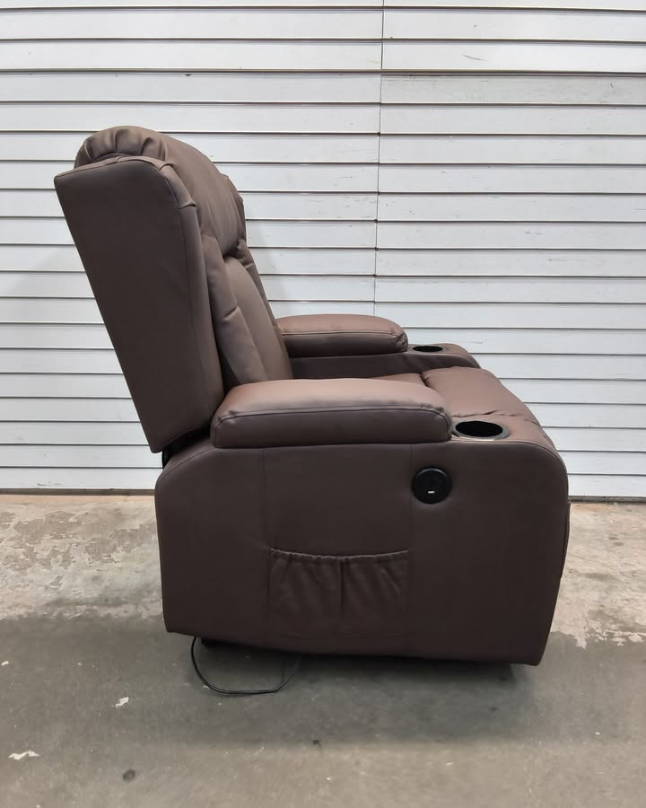 Electric Power Lift Recliner Massage Chair w/ Heat, USB Port, Cupholders