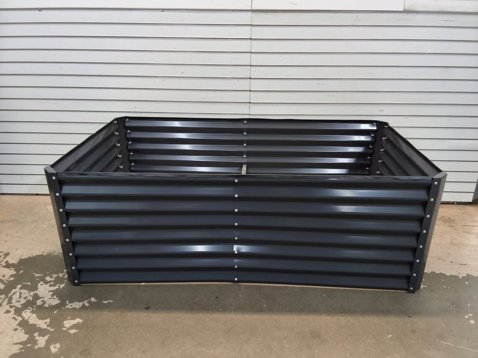 Outdoor Metal Raised Garden Bed for Vegetables, Flowers, Herbs - 6x3x2ft