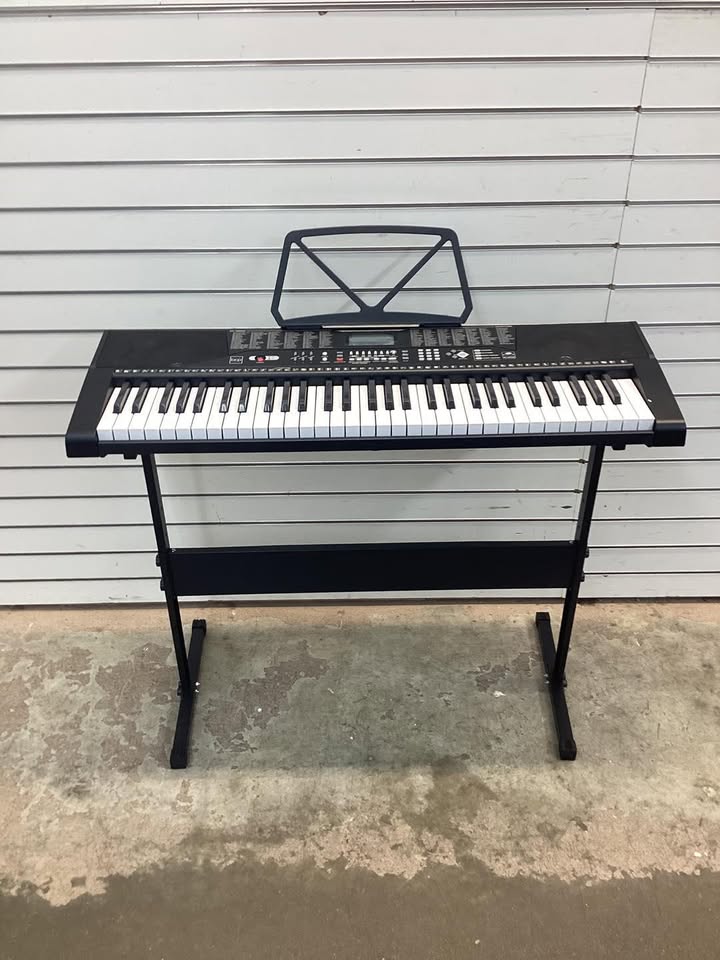 61-Key Beginners Electronic Keyboard Piano Set w/ Lighted Keys, Headphones