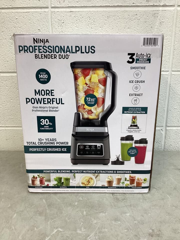 Lightly Used Ninja Professional Plus Blender DUO with Auto-iQ