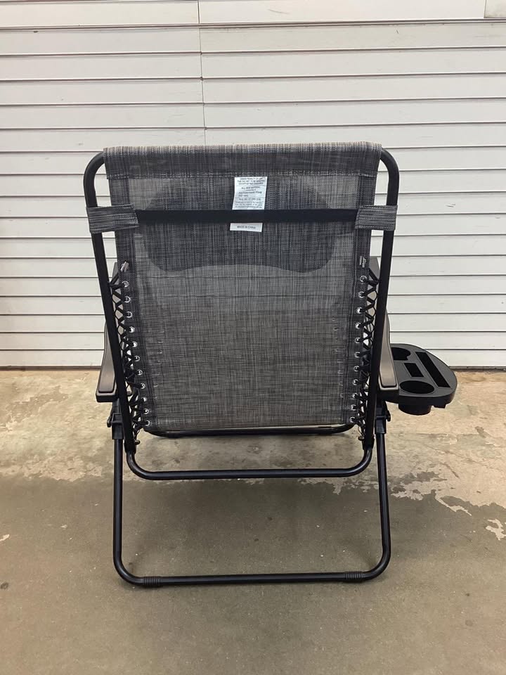 Oversized Reclining Zero Gravity Chair Lounger w/ Cup Holder, Pillow