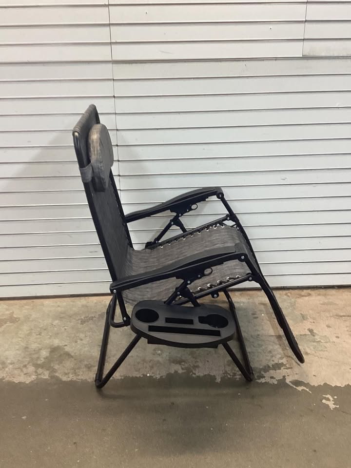 Oversized Reclining Zero Gravity Chair Lounger w/ Cup Holder, Pillow