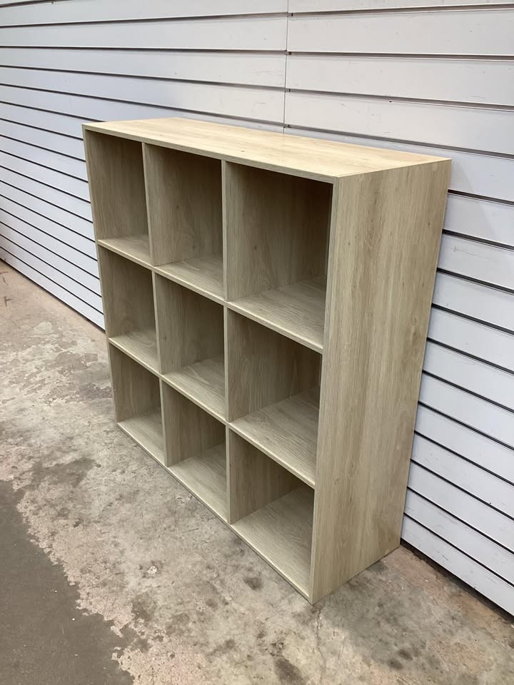 9-Cube Bookshelf Storage Display w/ 3 Removable Panels