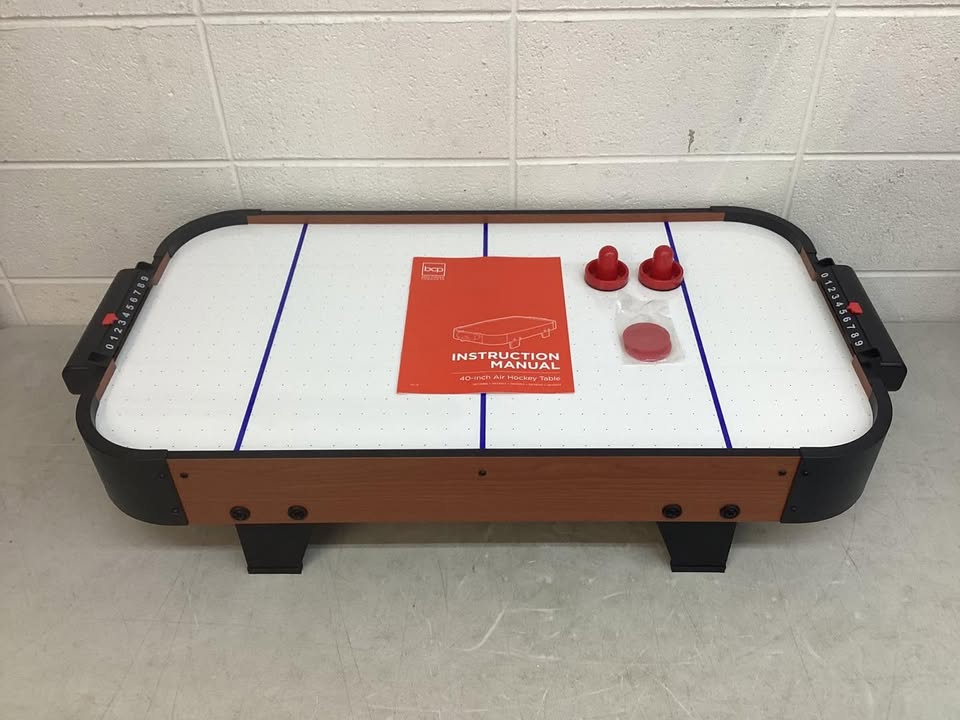 Tabletop Air Hockey Arcade Game Table w/ 2 Pucks, 2 Strikers - 40in