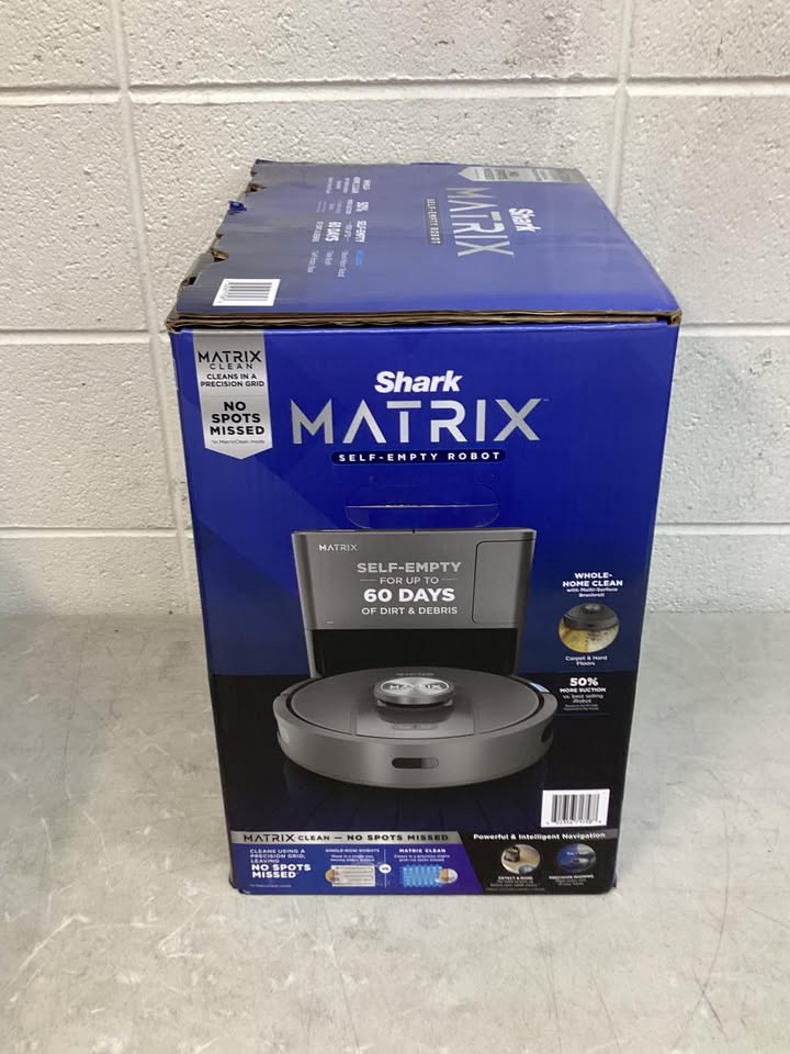 Lightly Used Shark Matrix Self-Emptying Robot Vacuum with 60 Day Dock